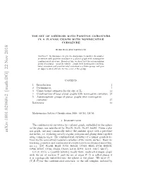 The Set of Vertices with Positive Curvature in a Planar Graph with Nonnegative Curvature
