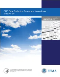 CCP Data Collection Forms and Instructions, Version 4.0