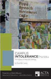 CAMPUS INTOLERANCE Then &
