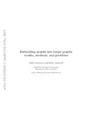 Embedding Graphs Into Larger Graphs: Results, Methods, and Problems