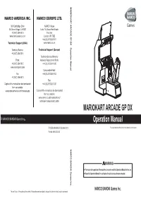 MARIOKART ARCADE GP DX Operation Manual