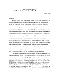 Non-Alignment As Modernity: U.S.-Egyptian Relations in the Context of Arab Development Debates