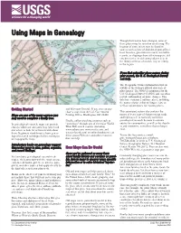 Using Maps in Genealogy