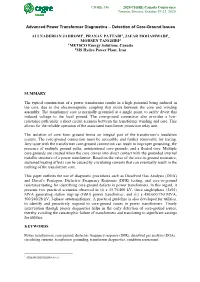 Advanced Power Transformer Diagnostics – Detection of Core-Ground Issues