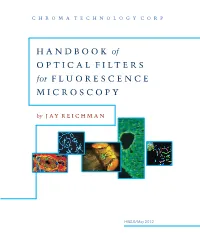 HANDBOOK of OPTICAL FILTERS for FLUORESCENCE MICROSCOPY