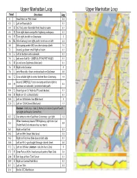 Upper Manhattan Loop Upper Manhattan Loop
