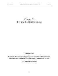 Chapter 7 (2,4- and 2,6-Dinitrotoluene)