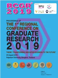 Graduate Research 2019