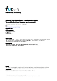 Institutional Form Versus Function in a Common Property Context: the Credibility Thesis Tested Through an Agent-Based Model