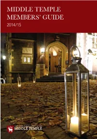 Middle Temple Members' Guide