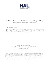 On Finite Domains in First-Order Linear Temporal Logic Denis Kuperberg, Julien Brunel, David Chemouil