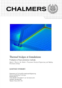 Thermal Bridges at Foundations