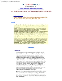 A Quantitative Study of Web Archives