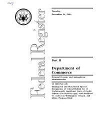 Department of Commerce National Oceanic and Atmospheric Administration