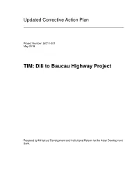 Dili to Baucau Highway Project