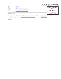FOIA Request from the Protect Democracy Project