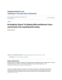 For Relating Within and Between France and Germany in the Long Nineteenth Century