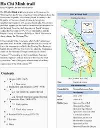 Ho Chi Minh Trail from Wikipedia, the Free Encyclopedia