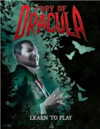 Learn to Play Booklet Is to Teach New Players How to Play Fury of Dracula