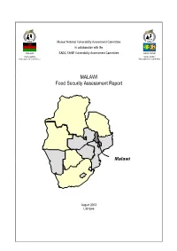 MALAWI Food Security Assessment Report