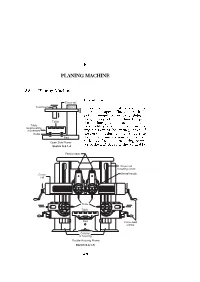 Planing Machine