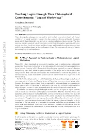 Teaching Logics Through Their Philosophical Commitments: “Logical Worldviews”